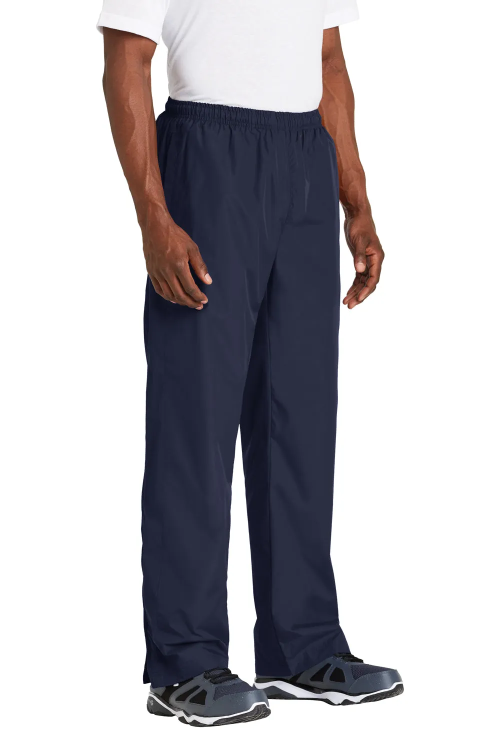 Pantalon coupe-vent résistant à l'eau pour homme Sport-Tek avec poches - Bleu marine