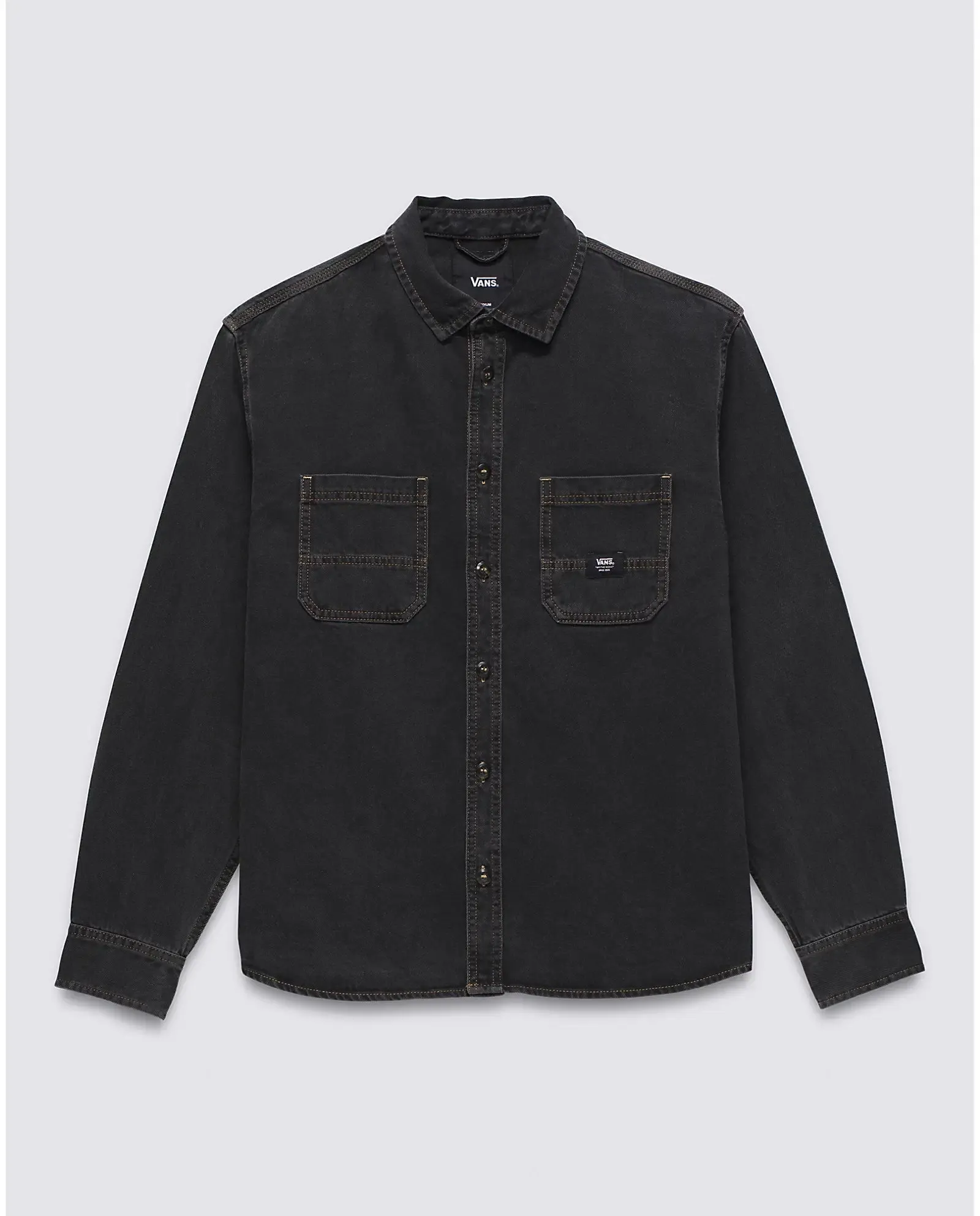 Chemise en denim Stevens en noir lavé