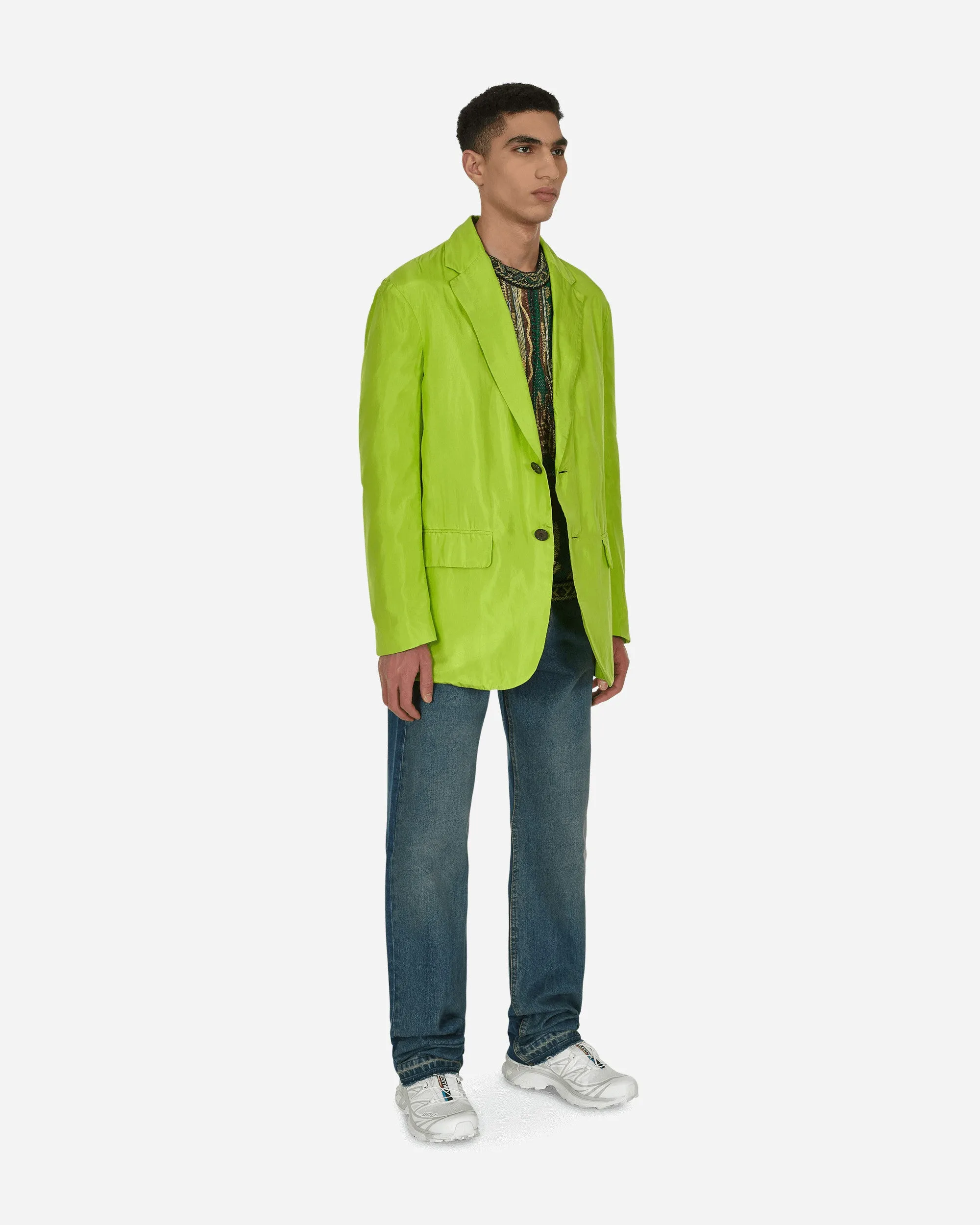 Pantalon en jean délavé droit bleu