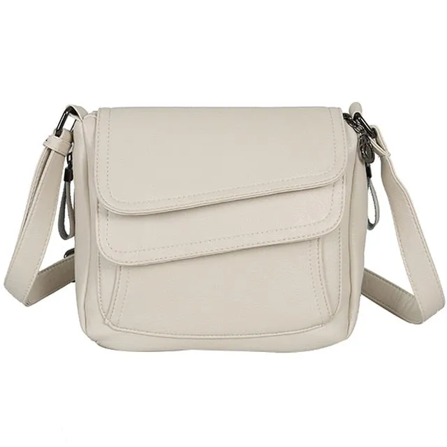 Sac à main blanc d'été en cuir véritable, sacs à main de luxe pour femmes, sacs pour femmes de créateur, sac bandoulière messager pour femmes, sacs pour mères, sacs à la mode Nova