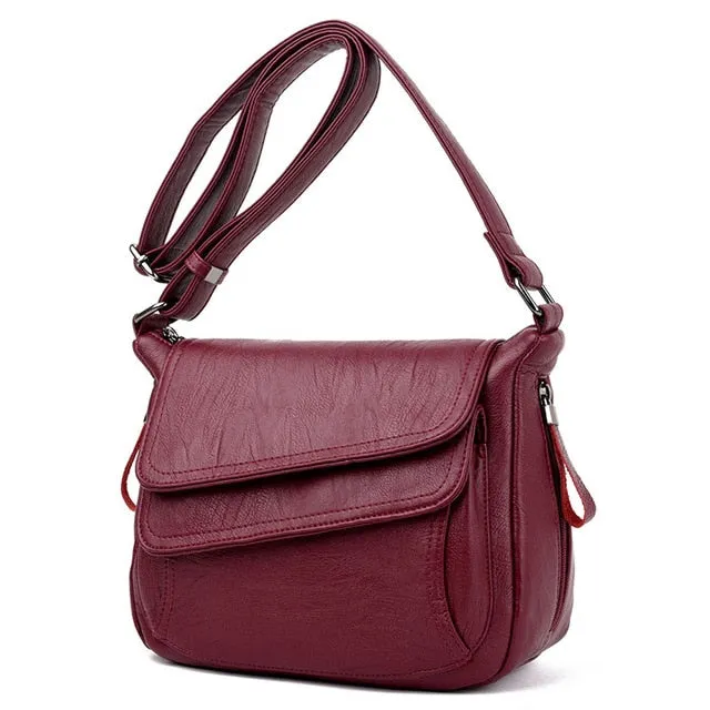 Sac à main blanc d'été en cuir véritable, sacs à main de luxe pour femmes, sacs pour femmes de créateur, sac bandoulière messager pour femmes, sacs pour mères, sacs à la mode Nova
