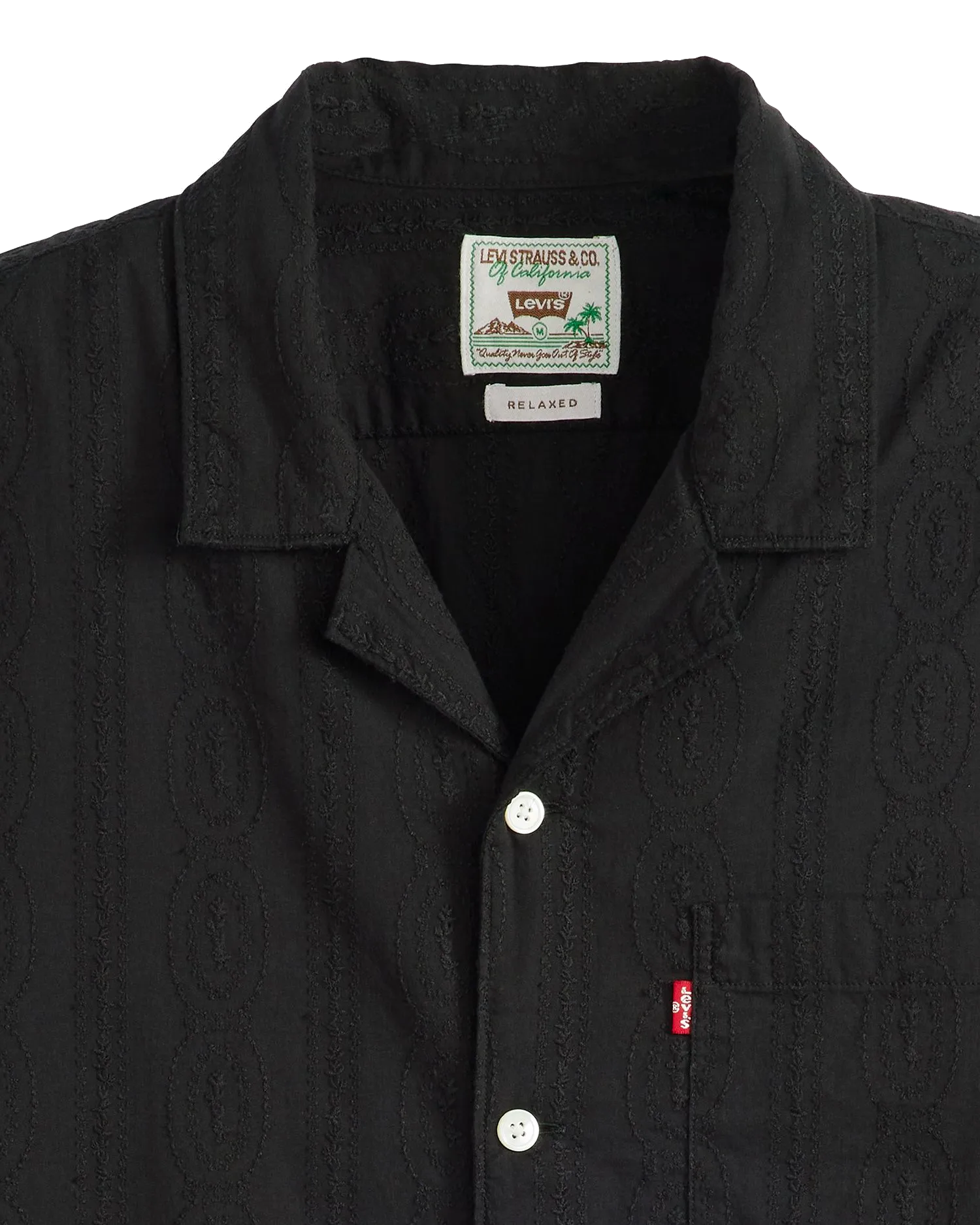 Chemise de camp Sunset en noir intense