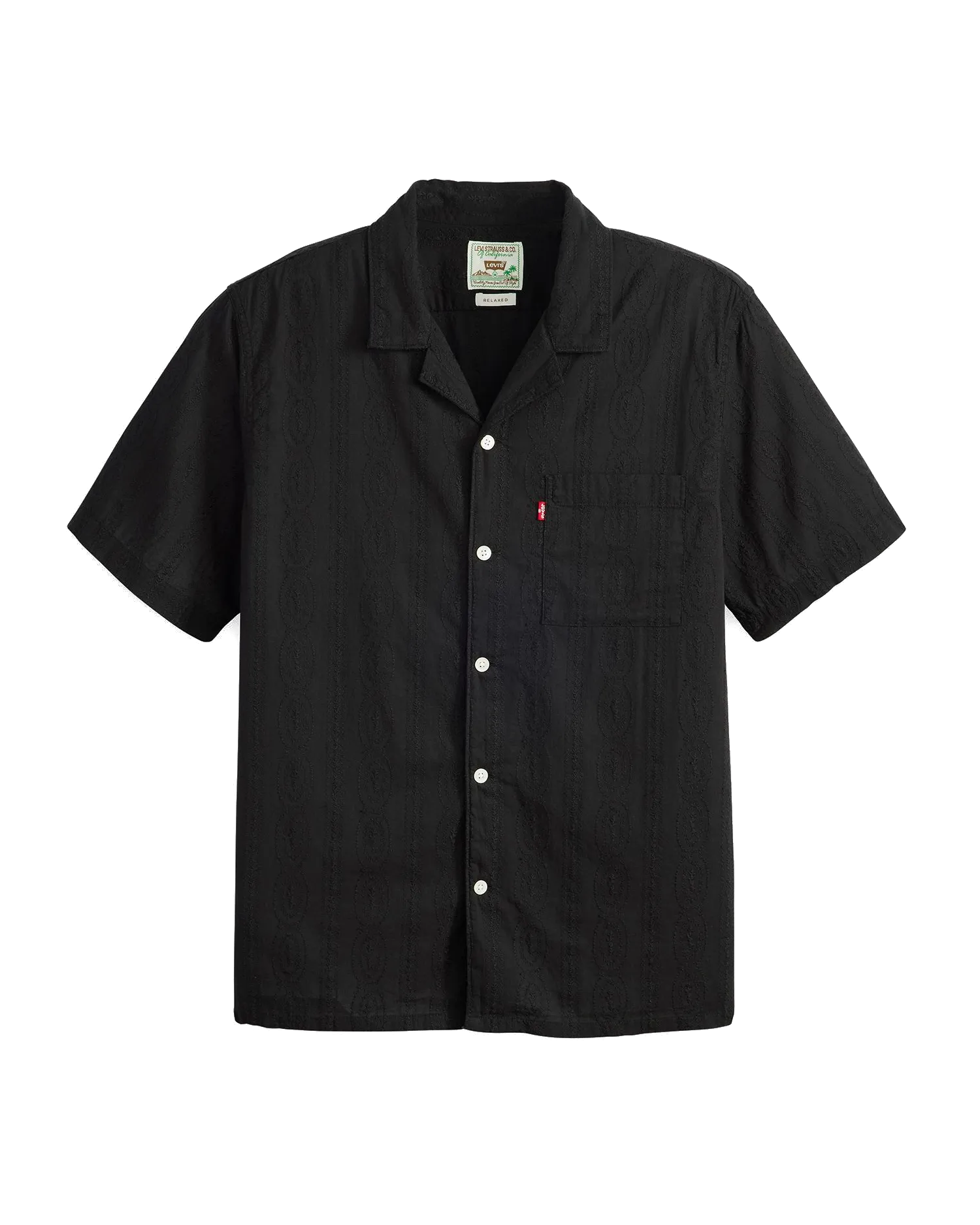 Chemise de camp Sunset en noir intense