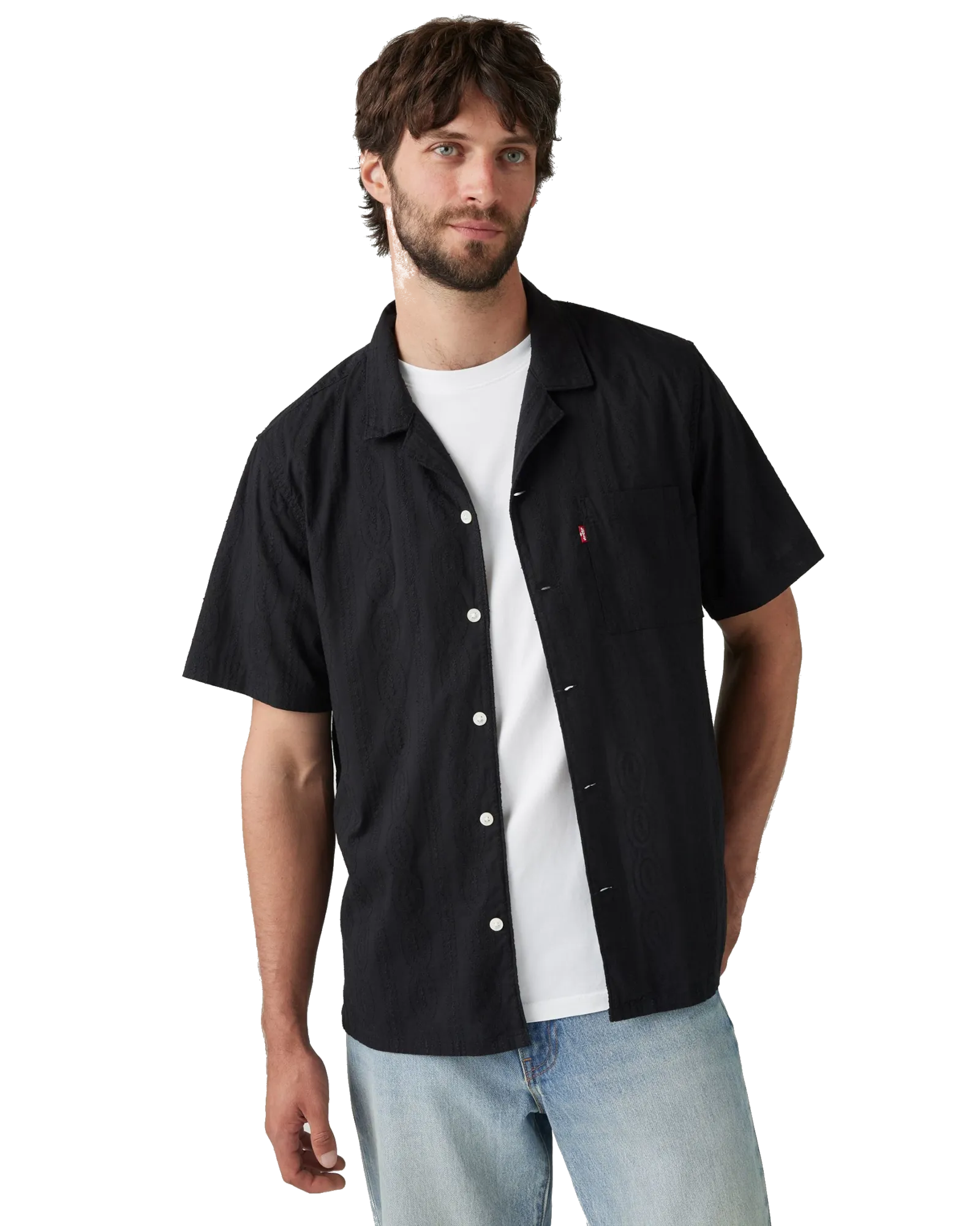Chemise de camp Sunset en noir intense