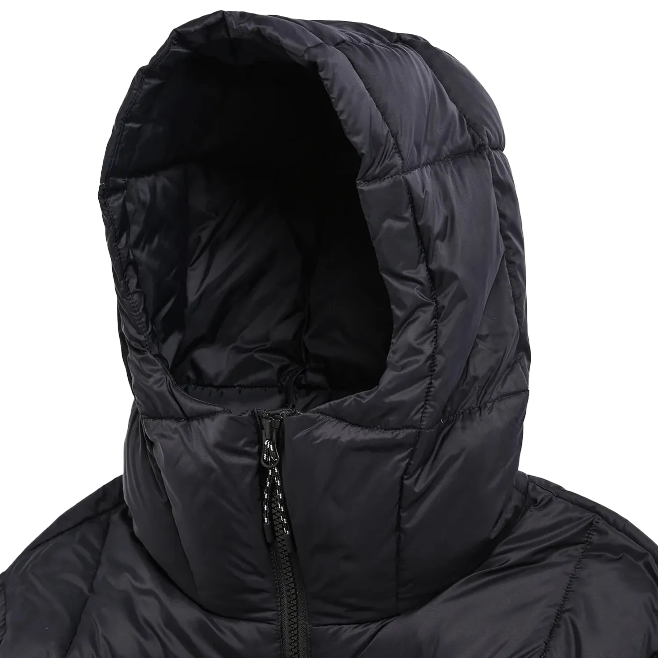 Veste à capuche volumineuse Taion abaissée en noir