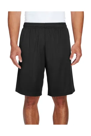 Short de performance pour hommes Team 365 Zone avec poches et évacuation de l'humidité - Noir