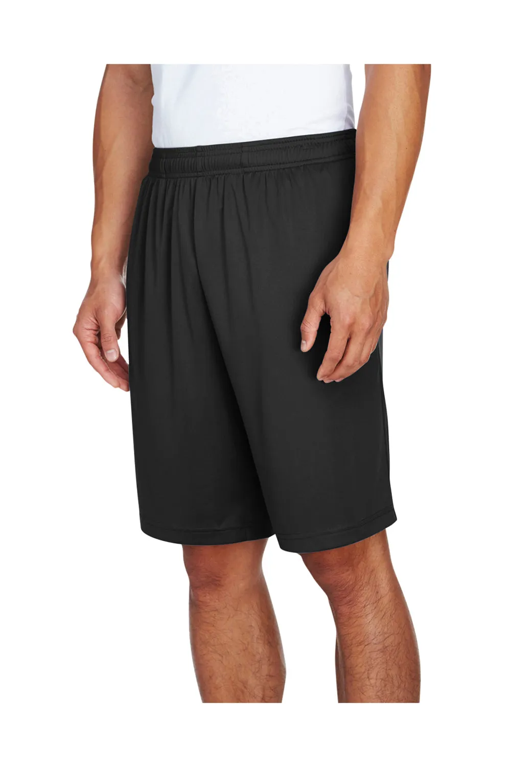 Short de performance pour hommes Team 365 Zone avec poches et évacuation de l'humidité - Noir