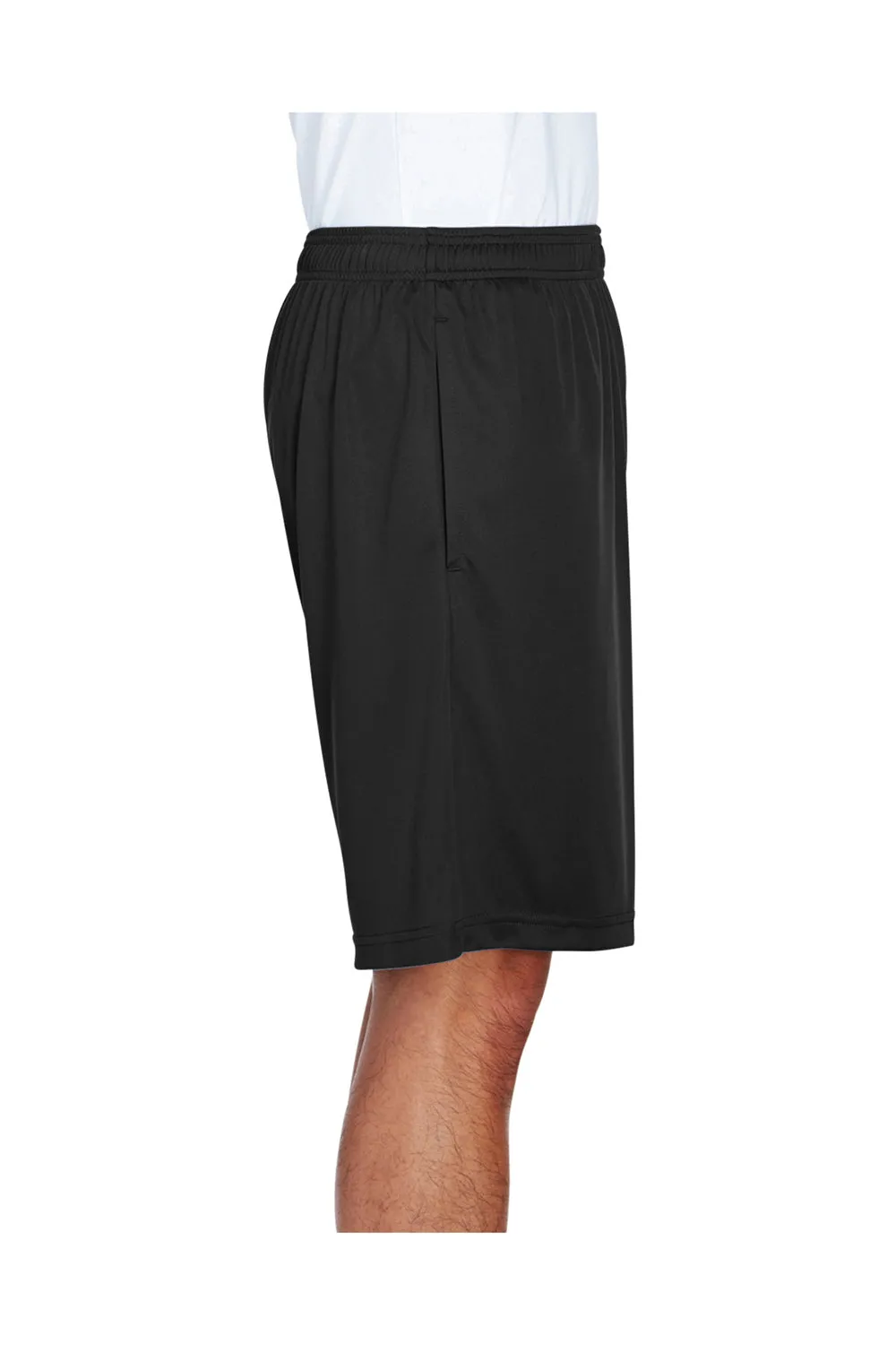 Short de performance pour hommes Team 365 Zone avec poches et évacuation de l'humidité - Noir