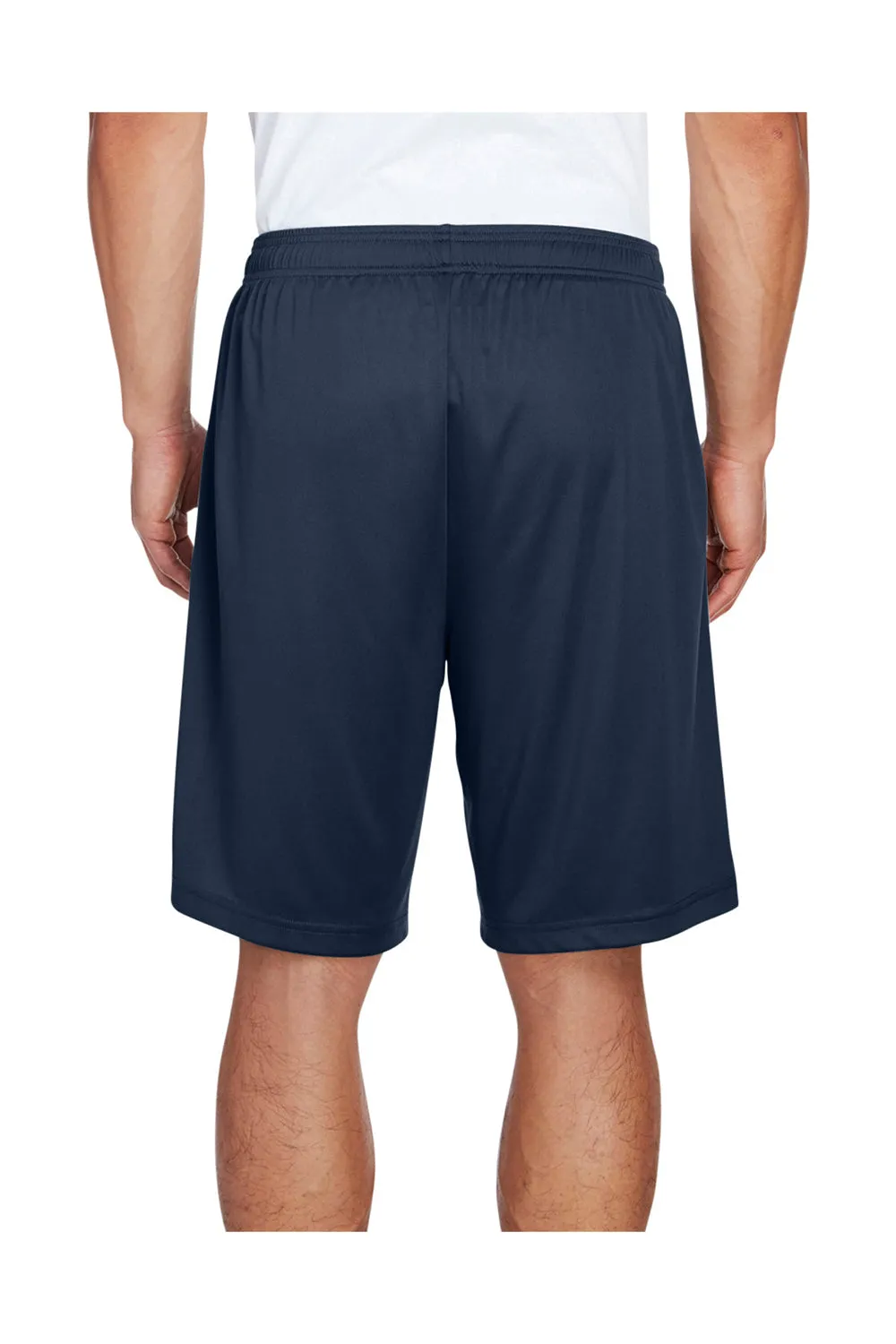 Short de performance pour hommes Team 365 Zone avec poches et évacuation de l'humidité - Bleu marine foncé