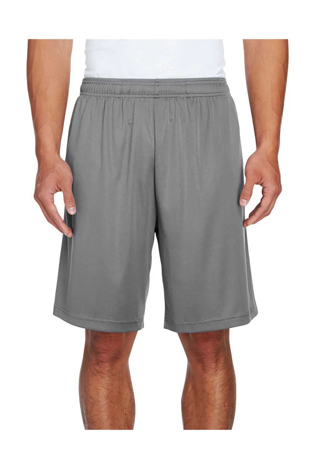 Short de performance pour hommes Team 365 Zone avec poches et évacuation de l'humidité - Gris graphite