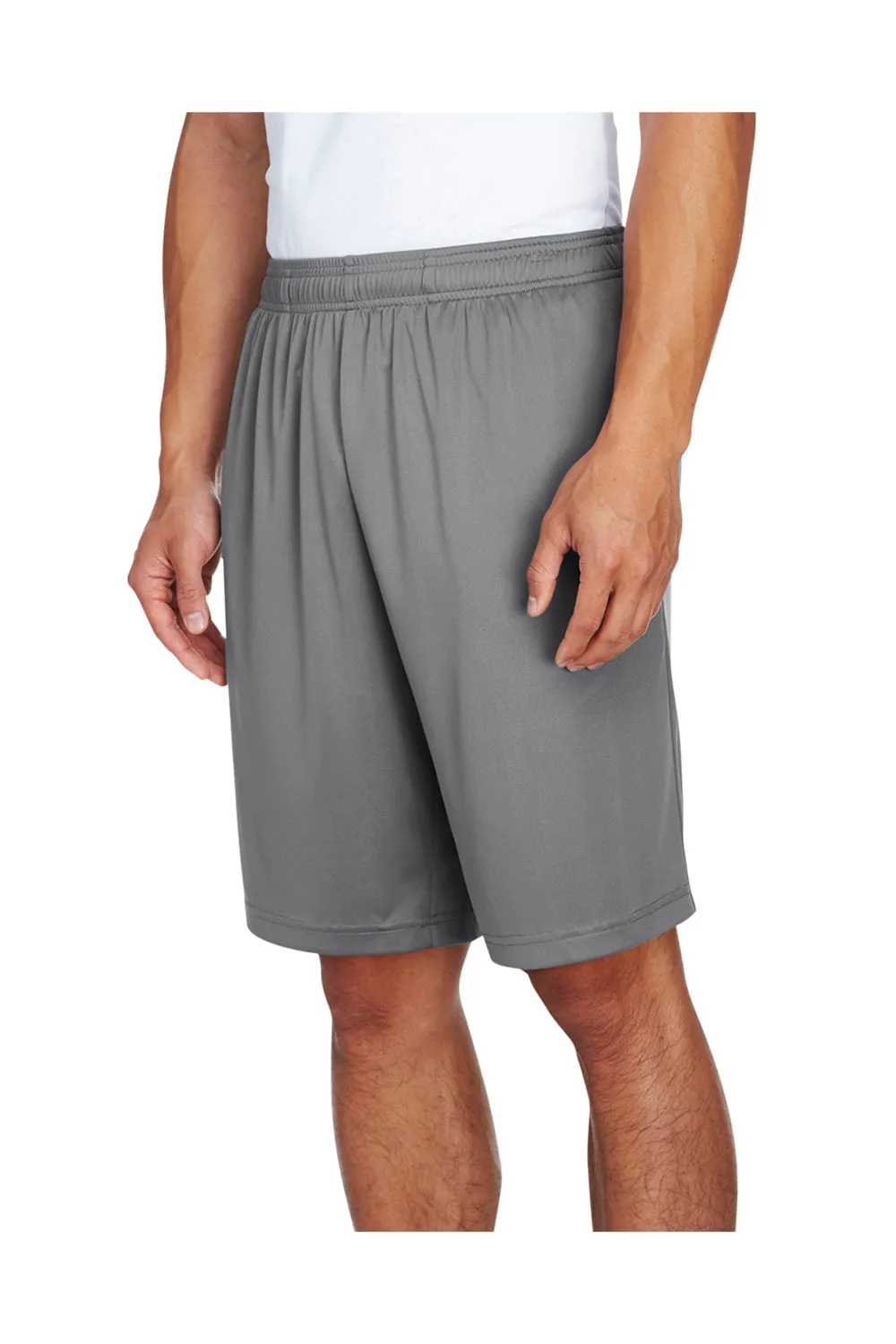 Short de performance pour hommes Team 365 Zone avec poches et évacuation de l'humidité - Gris graphite