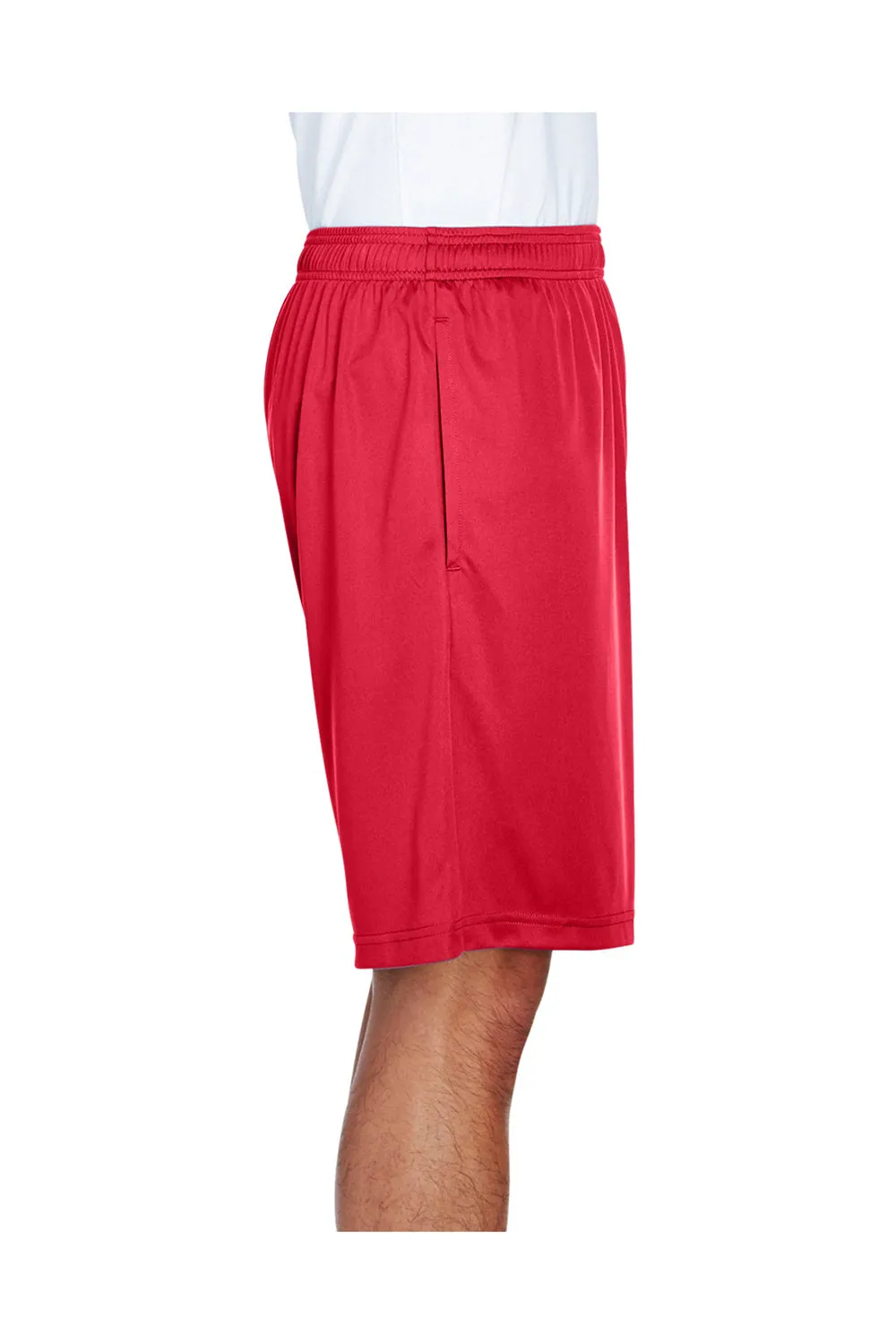 Short de performance pour hommes Team 365 Zone avec poches et évacuation de l'humidité - Rouge
