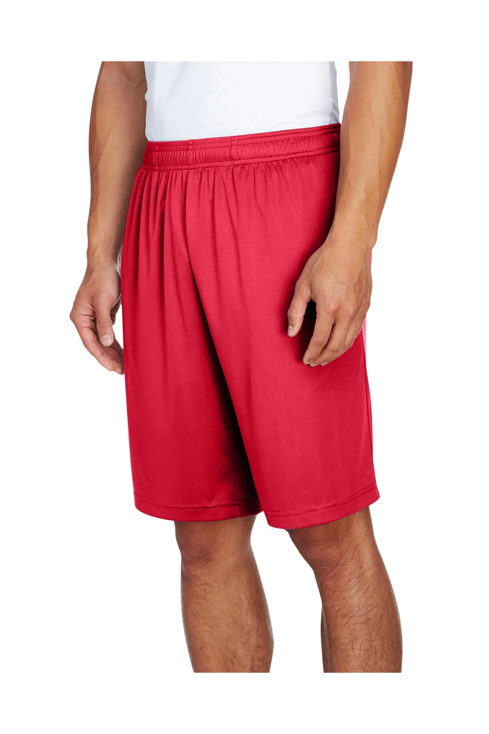 Short de performance pour hommes Team 365 Zone avec poches et évacuation de l'humidité - Rouge