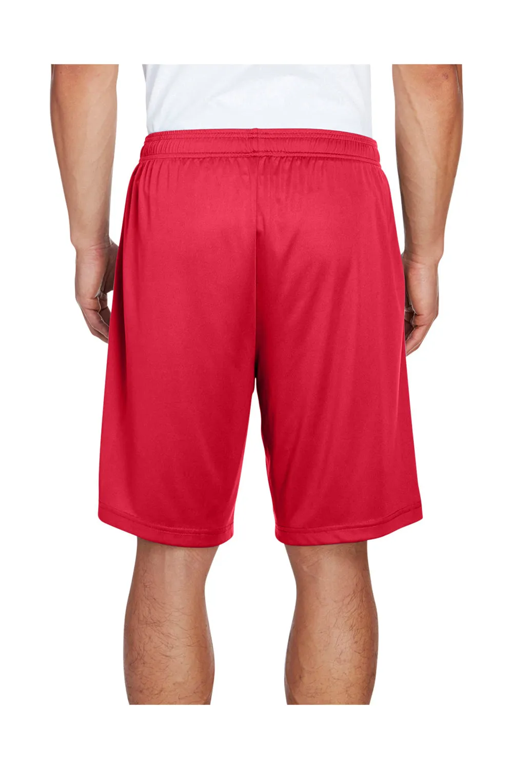 Short de performance pour hommes Team 365 Zone avec poches et évacuation de l'humidité - Rouge