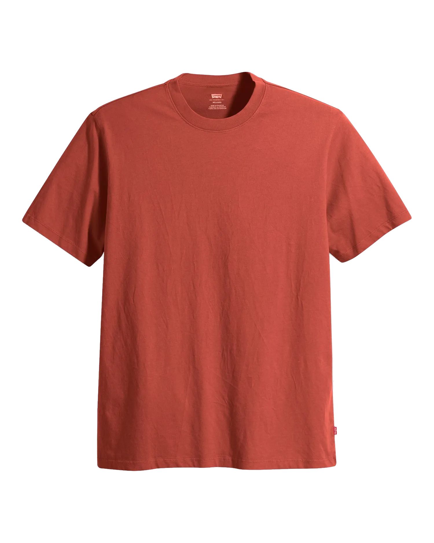 Le T-Shirt Essentiel en Jersey Rouge Peint