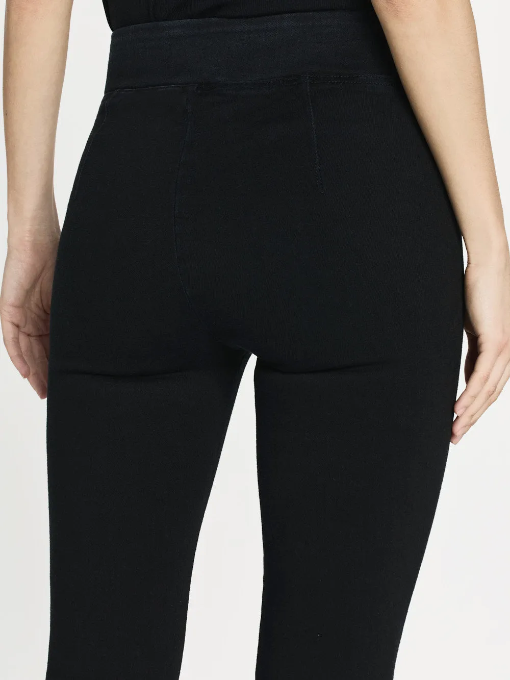 La mini botte Jetset Crop -- Noir brillant