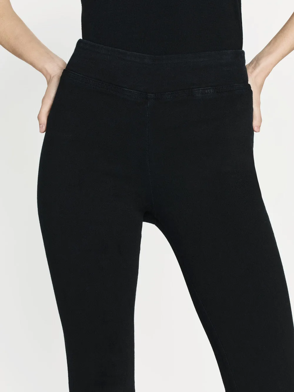 La mini botte Jetset Crop -- Noir brillant