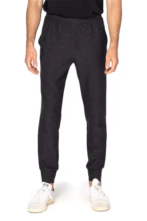Pantalon de jogging Impact pour hommes Threadfast Apparel avec poches - Noir chiné