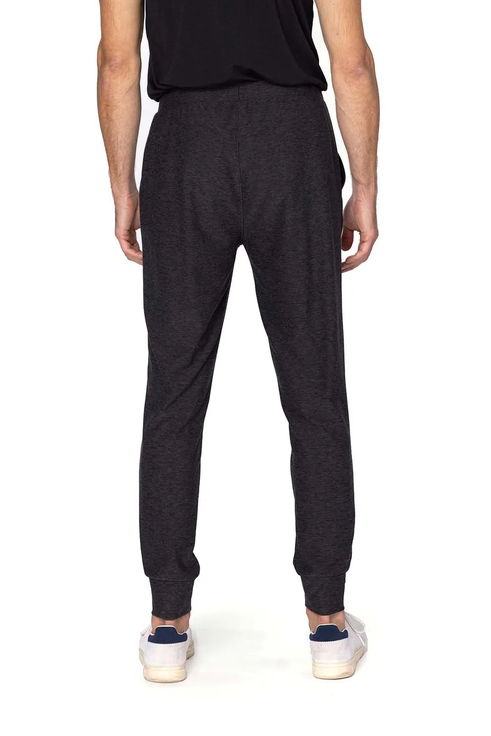 Pantalon de jogging Impact pour hommes Threadfast Apparel avec poches - Noir chiné