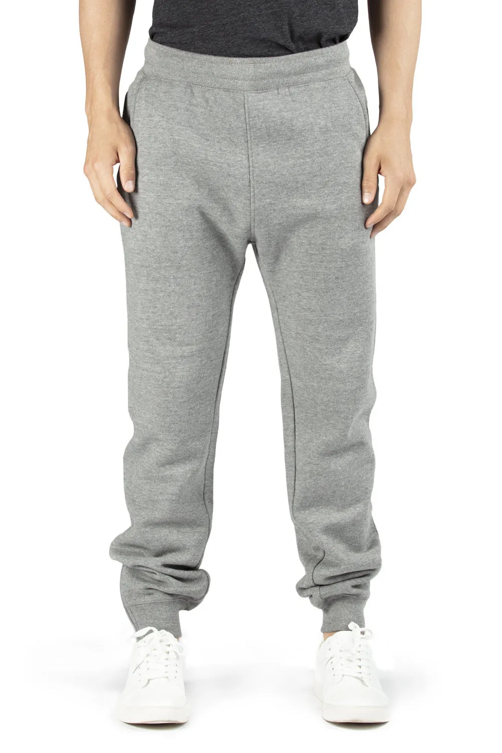 Threadfast Apparel Pantalon de survêtement ultime pour hommes avec poches - Gris chiné