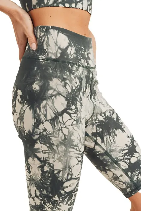 Bermuda en coton tie-dye à taille haute APH2790