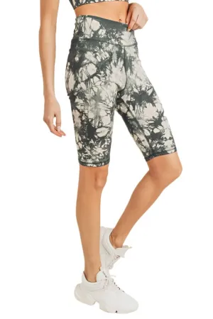 Bermuda en coton tie-dye à taille haute APH2790