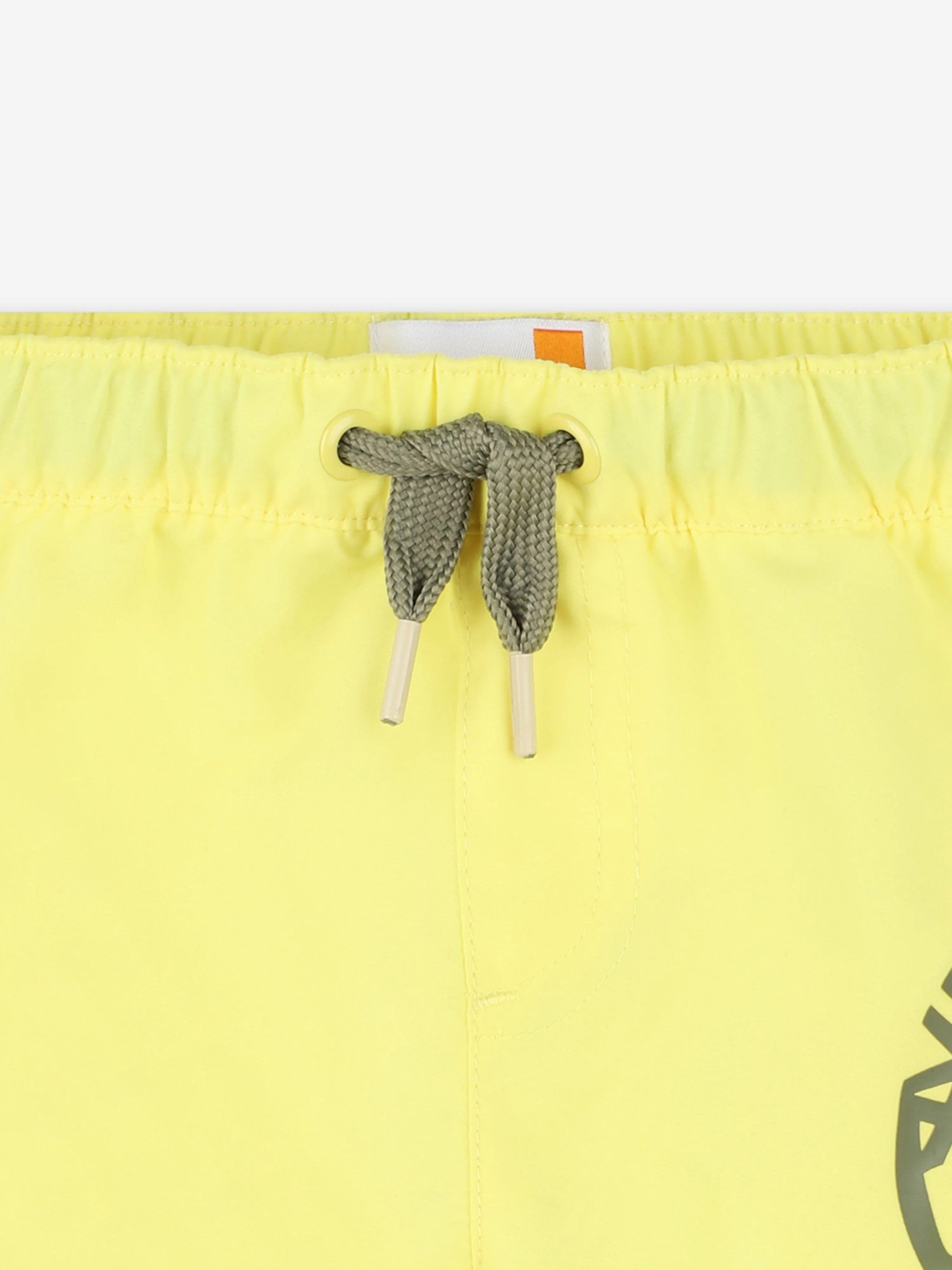 Short de bain Timberland pour bébé garçon avec impression de logo en jaune