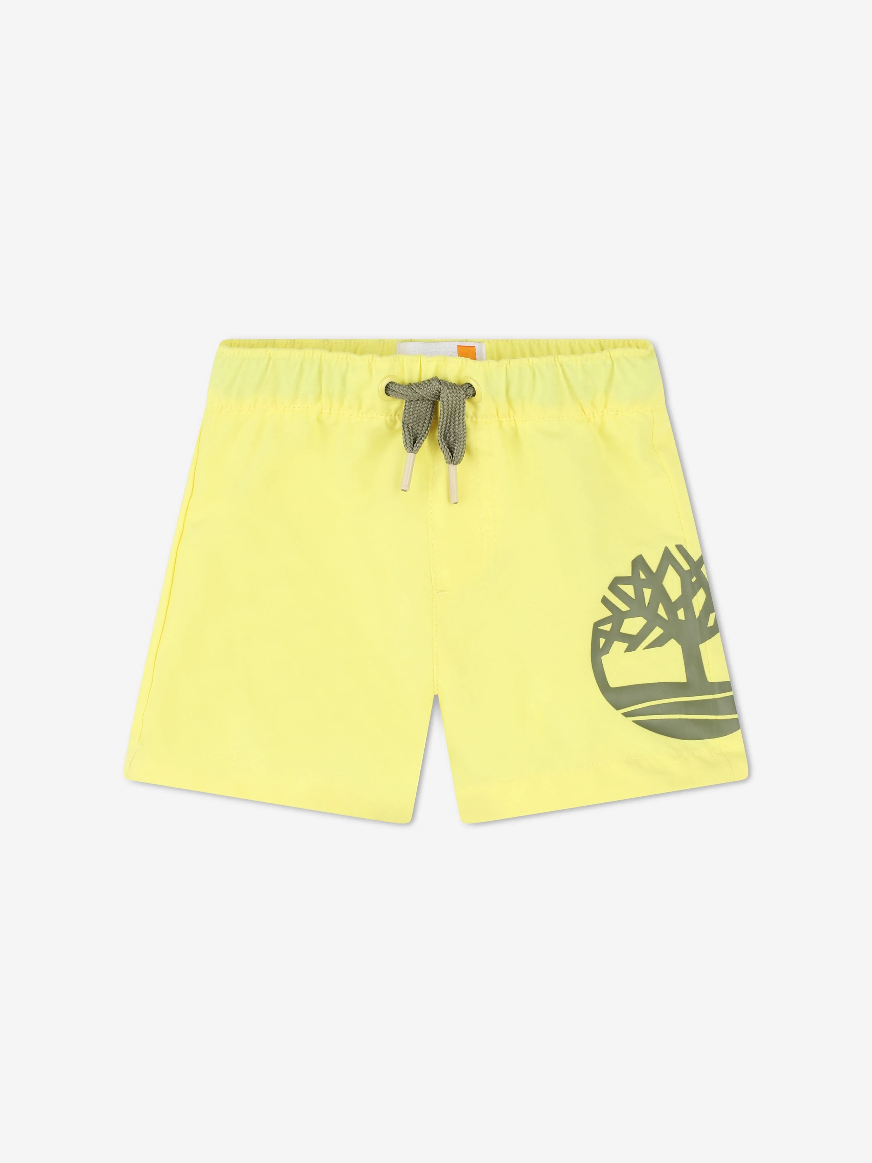 Short de bain Timberland pour bébé garçon avec impression de logo en jaune