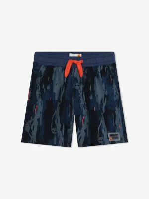 Short de bain à motifs Timberland pour garçons en bleu