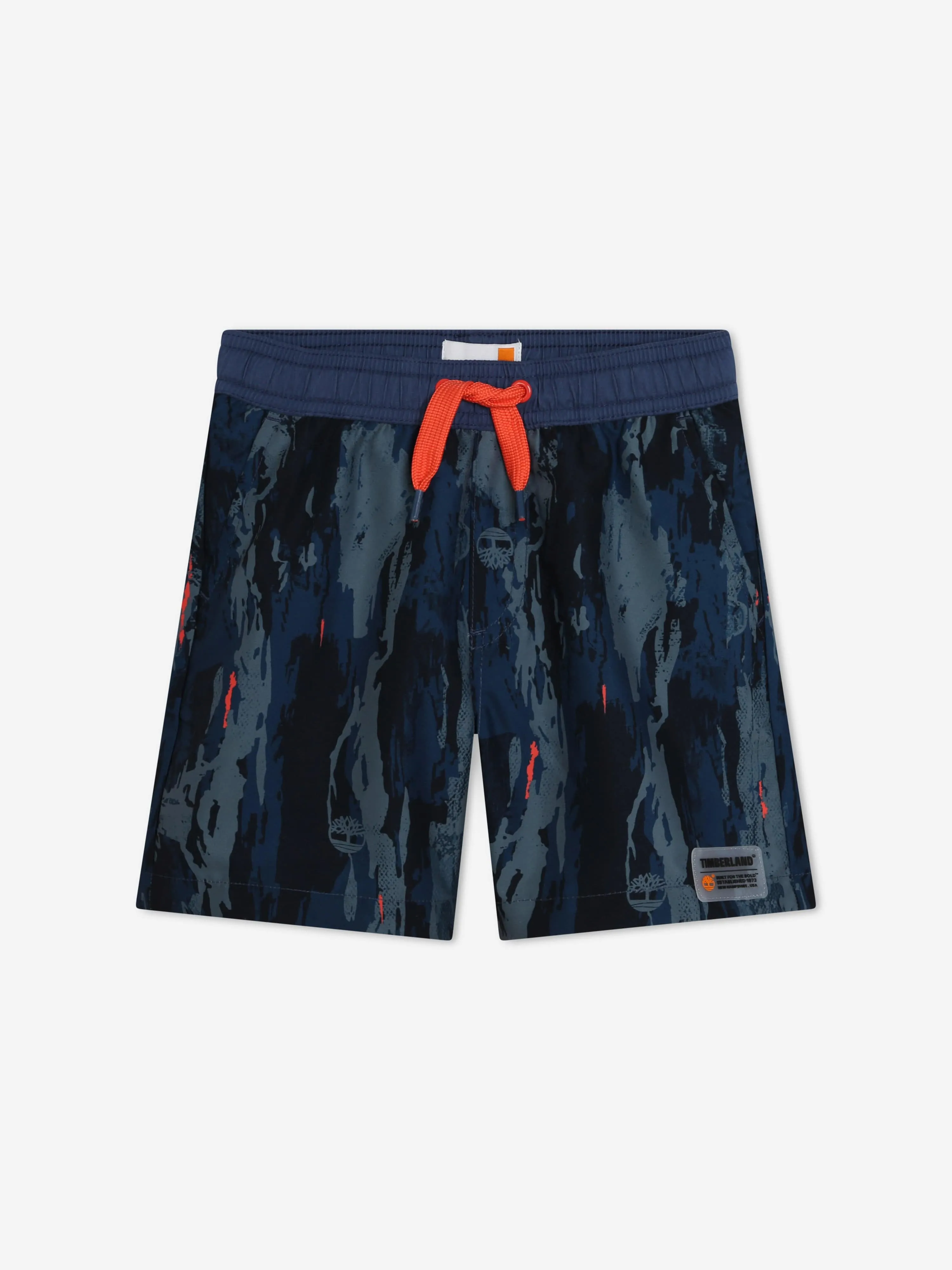 Short de bain à motifs Timberland pour garçons en bleu