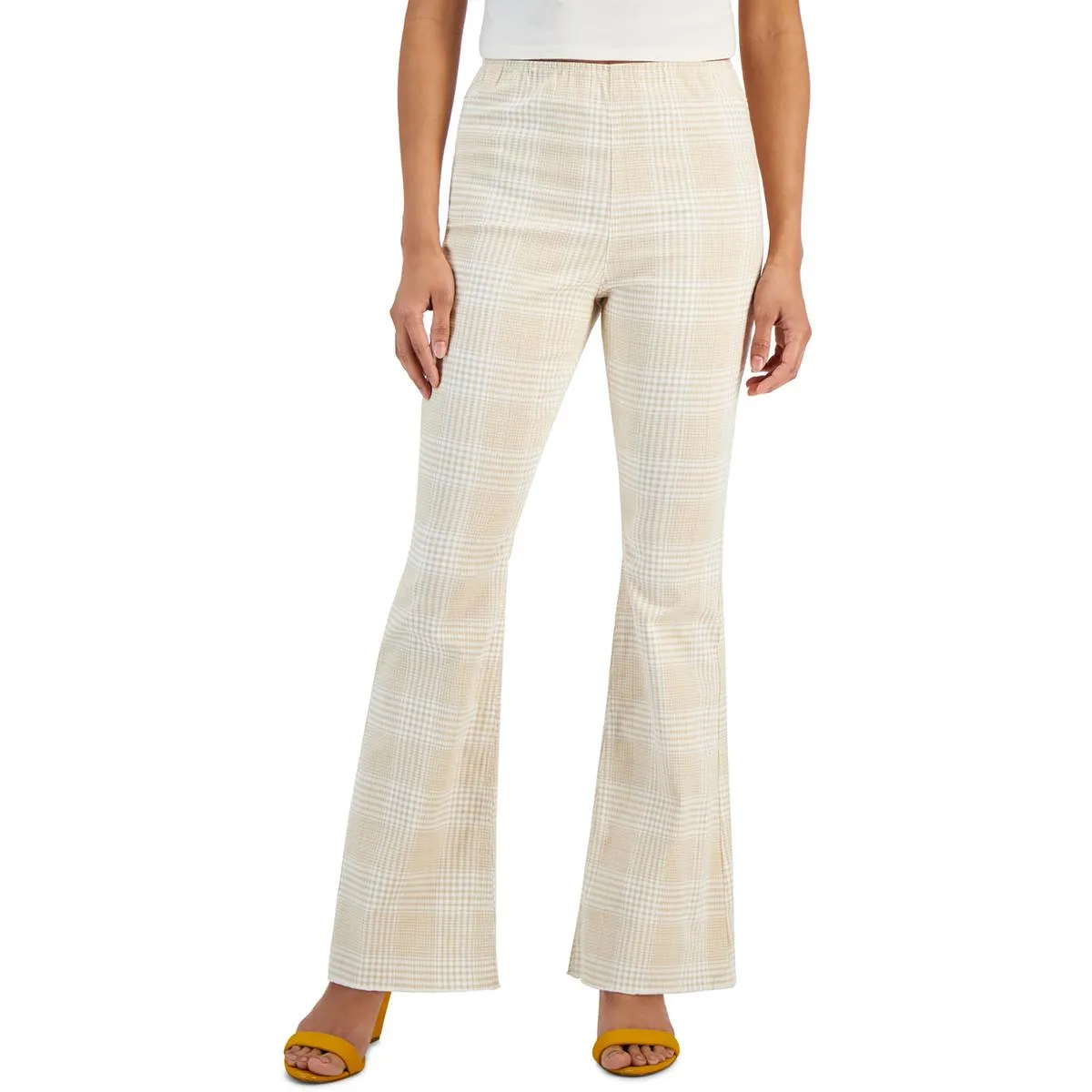 Jeans Flare à Ourlet Brut Taille Haute pour Filles Juniors Tinseltown
