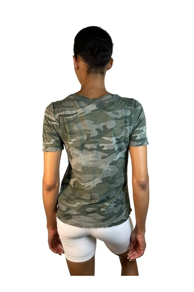 TLA T-shirt à encolure en trou de serrure - 2 couleurs