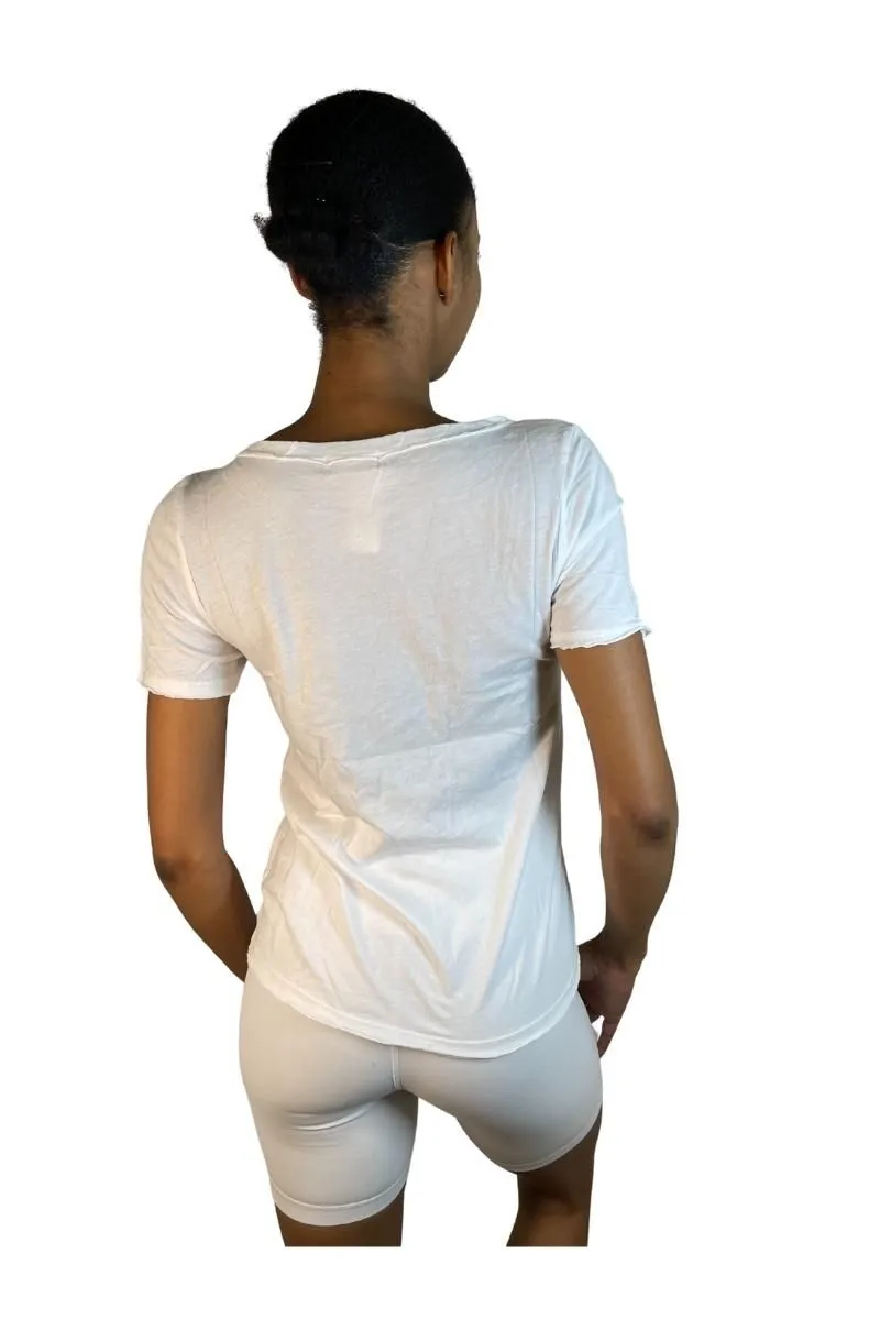 TLA T-shirt à encolure en trou de serrure - 2 couleurs