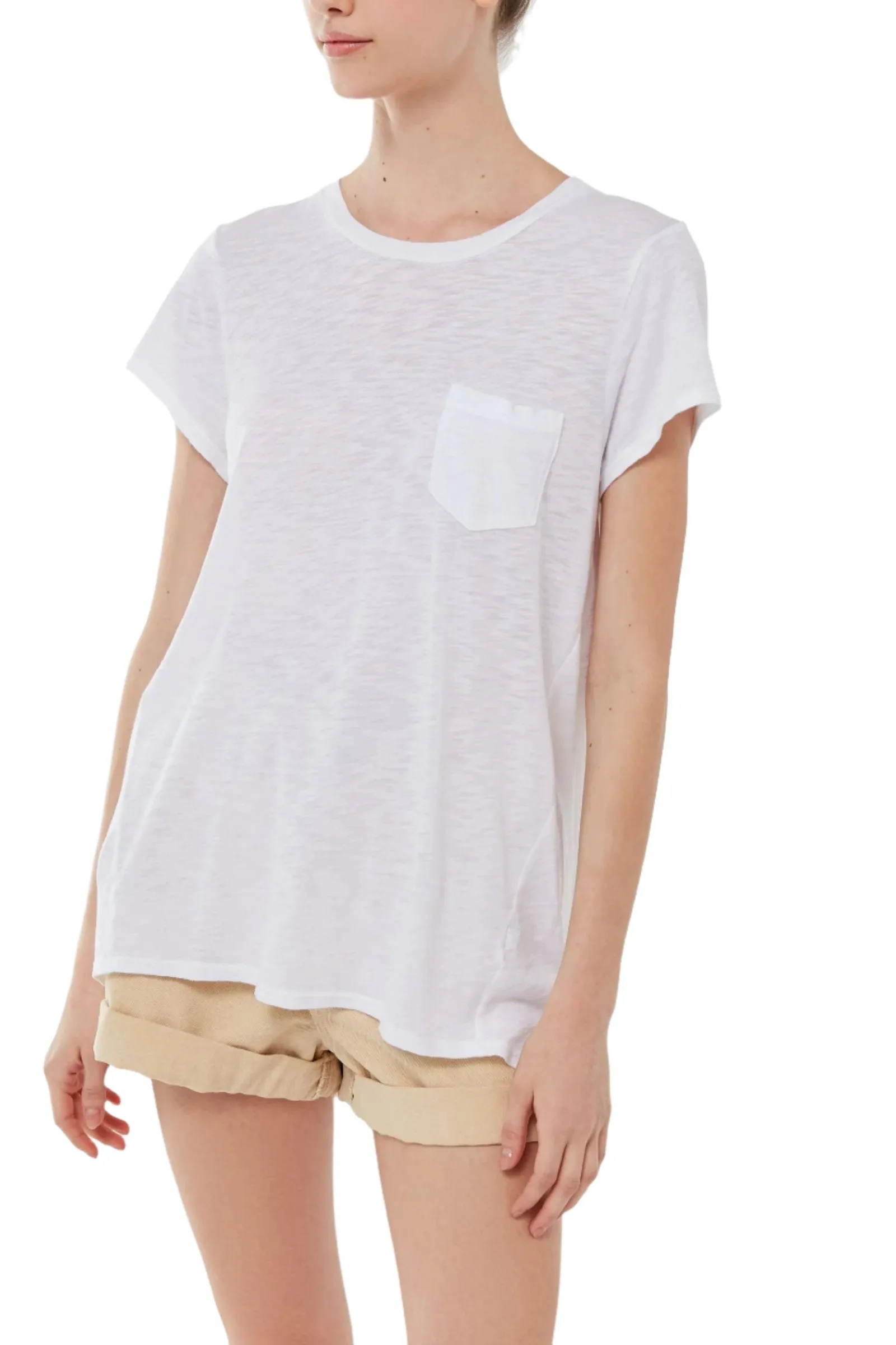 TMD T-shirt à col rond avec poche