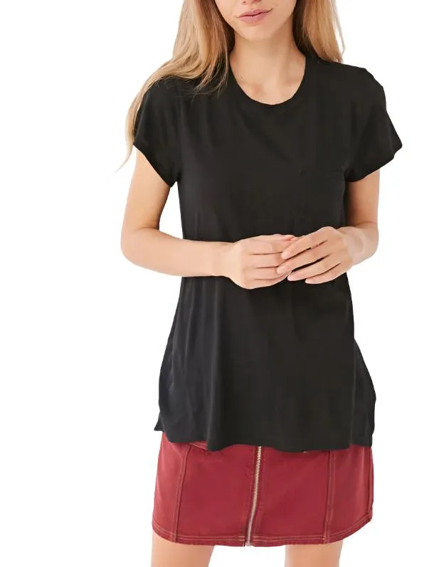 TMD T-shirt à col rond avec poche