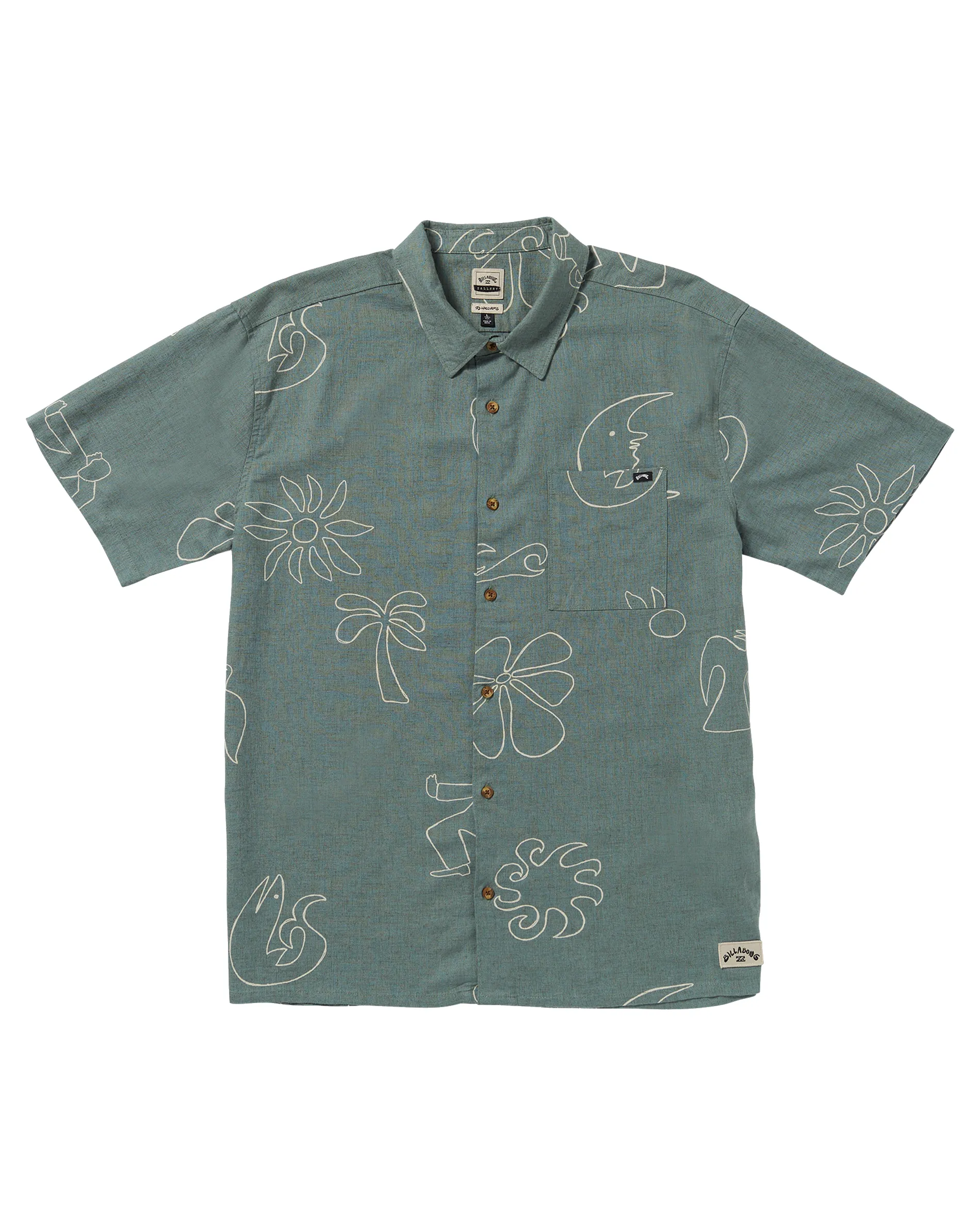 Chemise Together Woven en couleur Fatigue