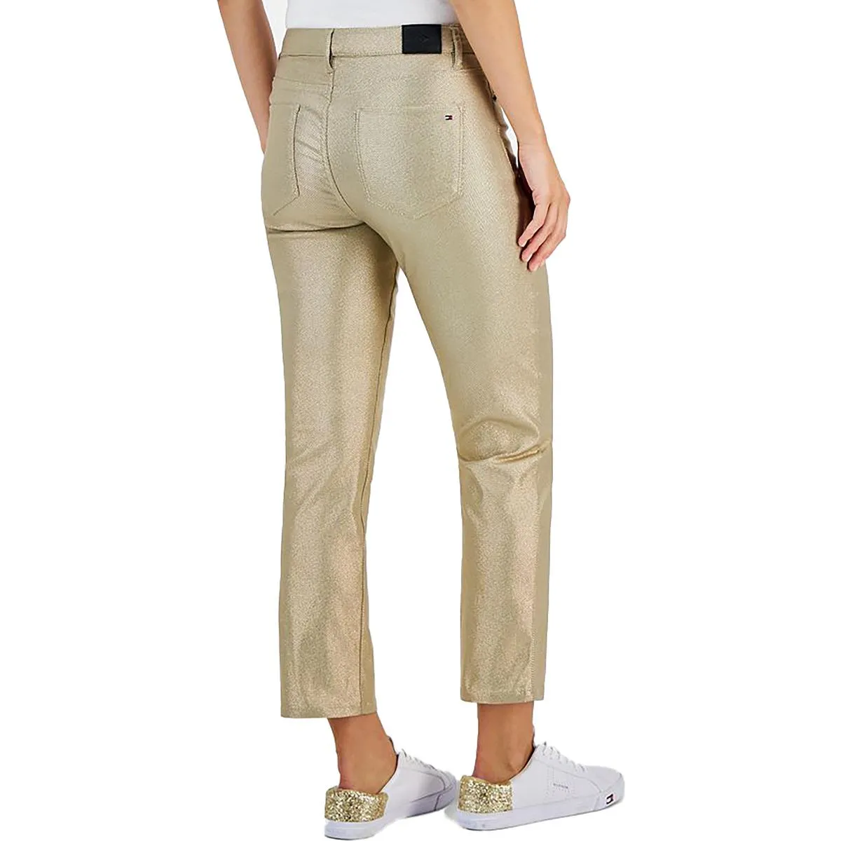 Tommy Hilfiger Femme Plus Métallique Jeans Skinny à Taille Haute