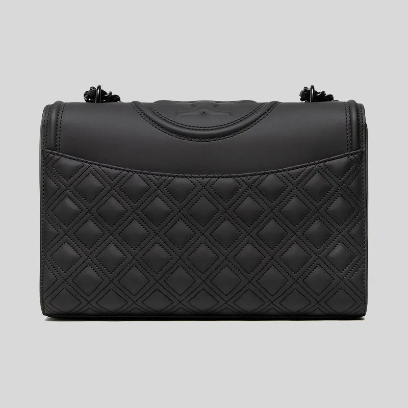 Tory Burch Sacs TORY BURCH Fleming Mat Sac à Bandoulière Convertible Noir 82559