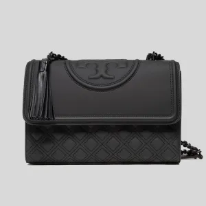 Tory Burch Sacs TORY BURCH Fleming Mat Sac à Bandoulière Convertible Noir 82559