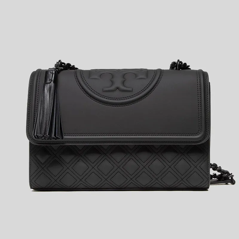Tory Burch Sacs TORY BURCH Fleming Mat Sac à Bandoulière Convertible Noir 82559