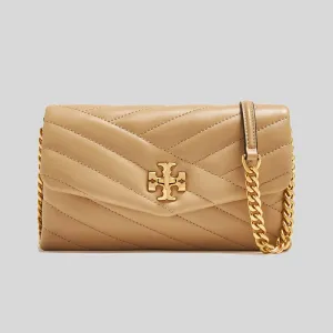 Tory Burch Sacs TORY BURCH Kira Chevron Portefeuille à Chaîne Dune Désert 90343