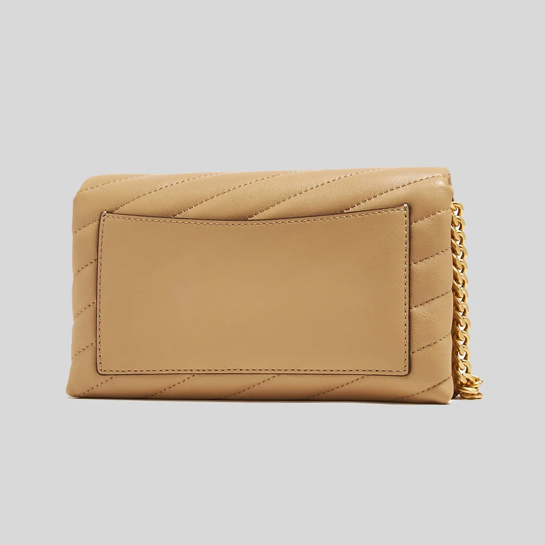Tory Burch Sacs TORY BURCH Kira Chevron Portefeuille à Chaîne Dune Désert 90343