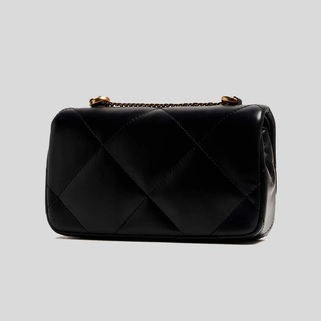 Tory Burch Sacs TORY BURCH Mini Kira Diamond Sac à Rabat Matelassé Noir 154710