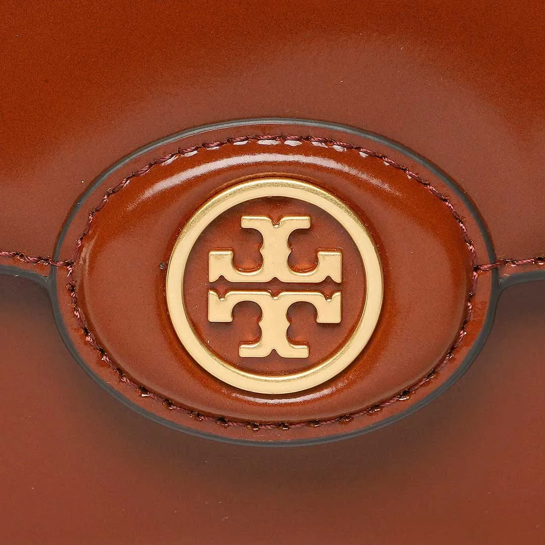 Tory Burch Sacs TORY BURCH Robinson Spazzolato Sac à Bandoulière Convertible Sienne Foncé 143122
