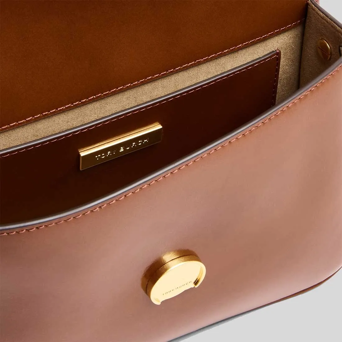 Tory Burch Sacs TORY BURCH Robinson Spazzolato Sac à Bandoulière Convertible Sienne Foncé 143122