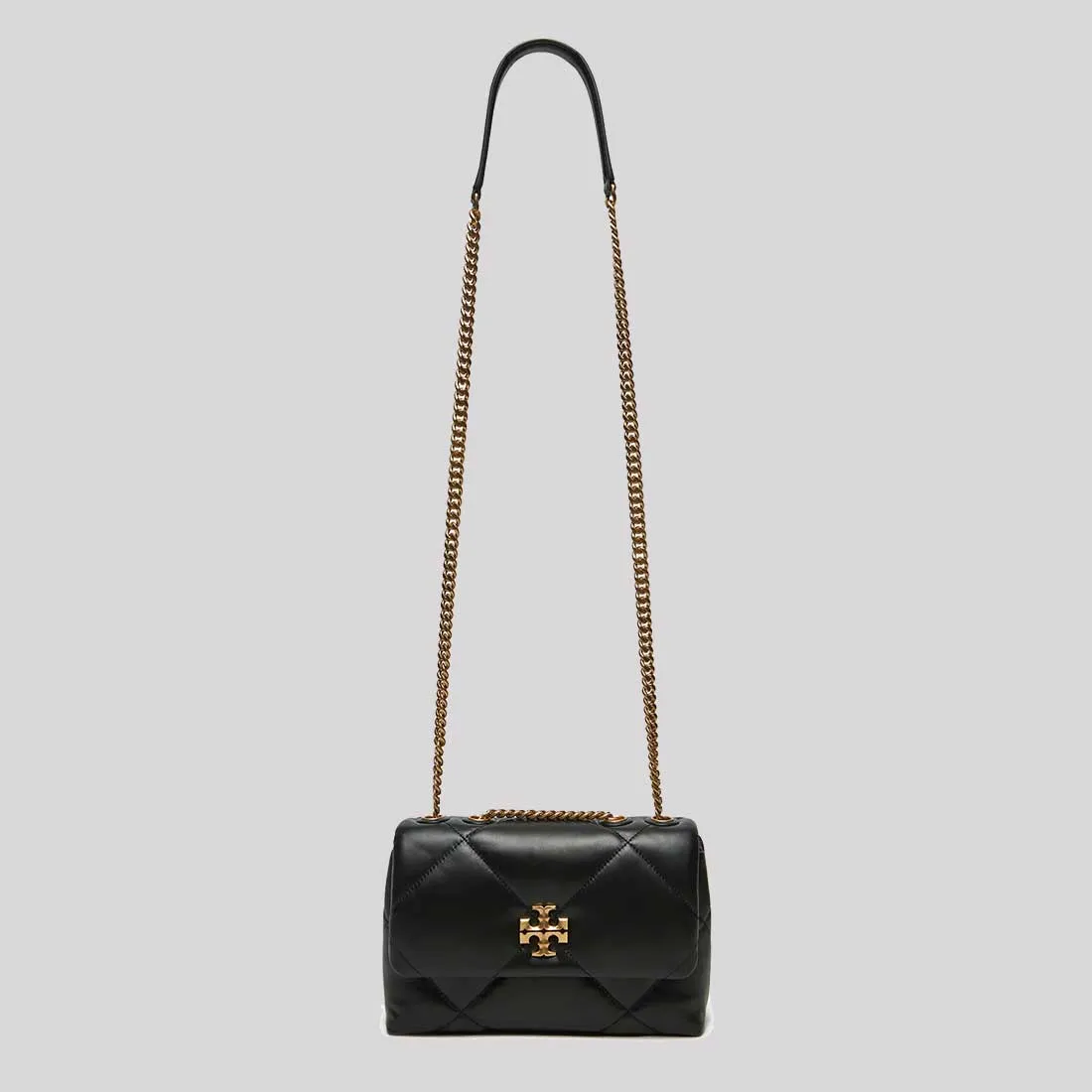 Tory Burch Sacs TORY BURCH Petit Kira Diamond Matelassé Sac à Bandoulière Convertible Noir 154706
