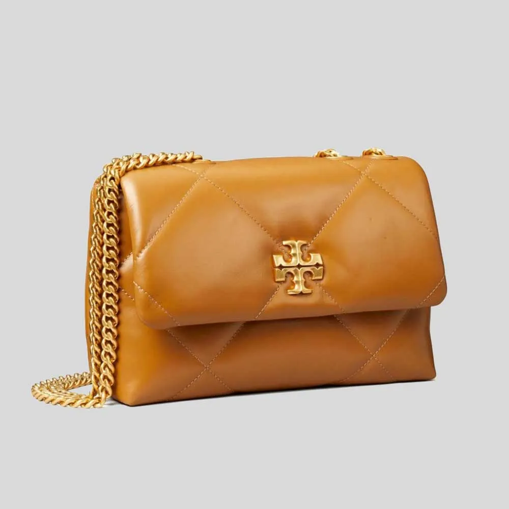 Tory Burch Sacs TORY BURCH Petit Kira Diamond Quilt Sac à Bandoulière Convertible Tan 154706