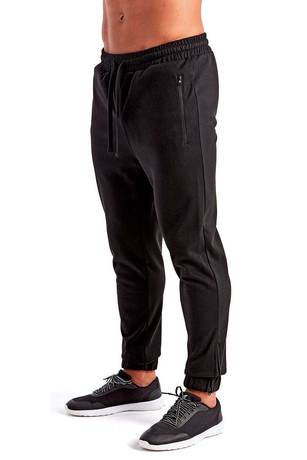 Pantalon de jogging pour hommes TriDri à évacuation de l'humidité avec poches - Noir