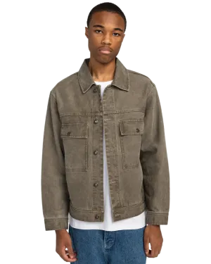 Veste de camionneur en toile gris pierre