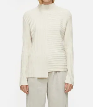 Pull Col Roulé En Laine Shetland
